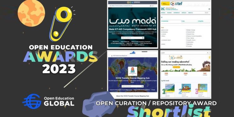 Mada ICT-AID aligned OER Hub in the shortlist of finalists for open education Awards for Excellence